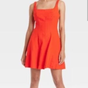 A New Day Women's Mini Dress - Bright Orange